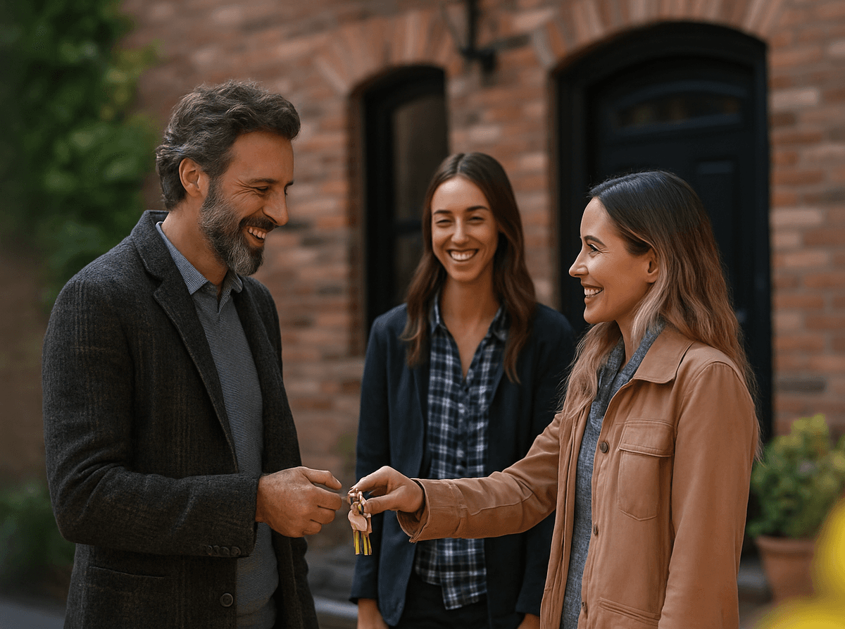 Couple reviewing mortgage options